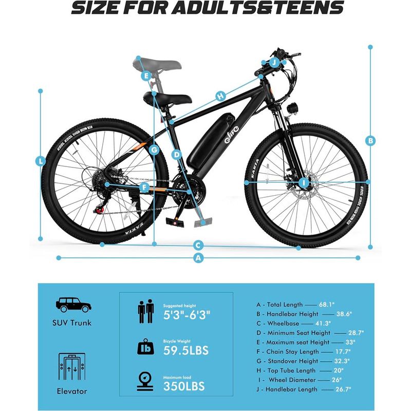 bicicleta elétrica 750w mountain 21 velocidades preto a-bi