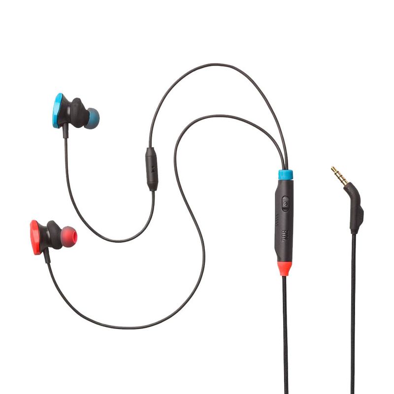 fone de ouvido gamer jbl quantum 50n azul e vermelho (mp)