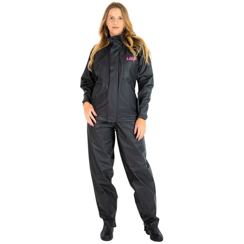 conjunto capa de chuva protercapas pvc feminino gg lider (mp)