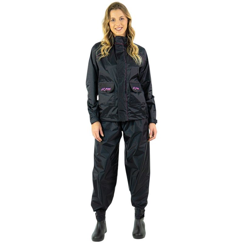 conjunto capa de chuva protercapas em nylon feminino sem forro m (mp)