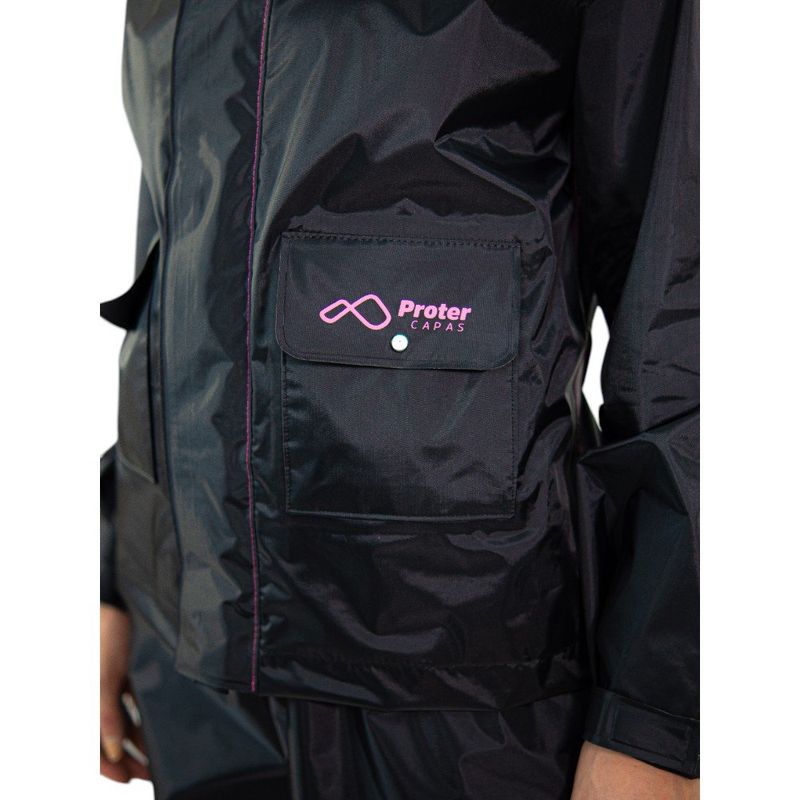 conjunto capa de chuva protercapas em nylon feminino sem forro m (mp)