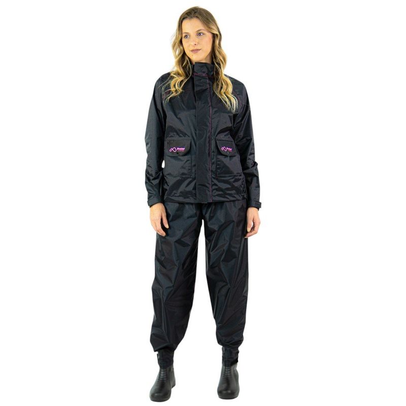 conjunto capa de chuva protercapas em nylon feminino sem forro p (mp)