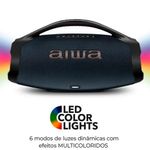 caixa de som boombox aiwa aws-bbs-01-b 4899-01 bivolt (mp)