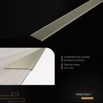 perfil de arremate em alumínio arquitech 4,4cm champagne (mp)