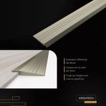 perfil redutor para piso em alumínio arquitech 0,2cm champagne (mp)