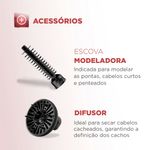 escova rotativa mondial er-10 preto rosé 1200w 127v 691595 (mp)