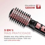 escova rotativa mondial er-10 preto rosé 1200w 127v 691595 (mp)
