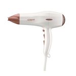 secador de cabelo conair com difusor double ceramic 1900w 127v branco
