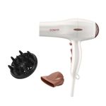secador de cabelo conair com difusor double ceramic 1900w 127v branco