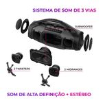 caixa de som boombox aiwa aws-bbs-01-b 4899-01 bivolt (mp)