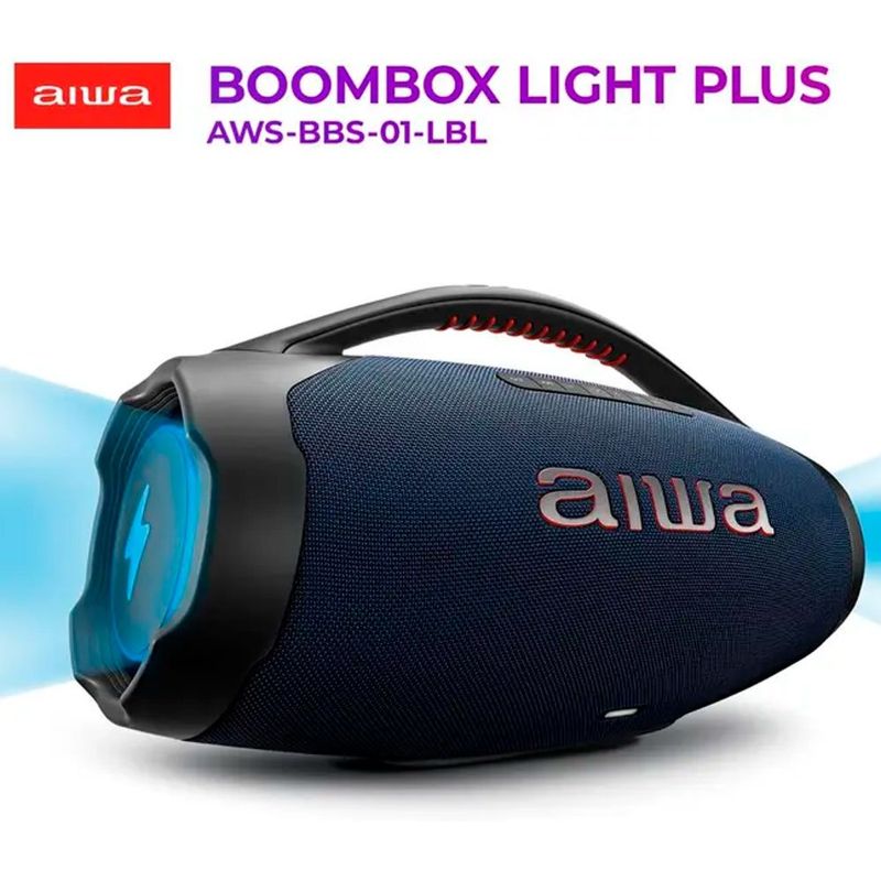 caixa de som boombox aiwa aws-bbs-01-b 4899-01 bivolt (mp)