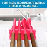 descanso de utensilios silicone zulay kitchen rosa a-bi