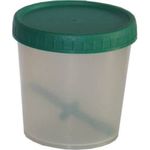 coletor universal branco com tampa verde 80ml