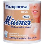 esparadrapo bege missner 5cm x 4,5m