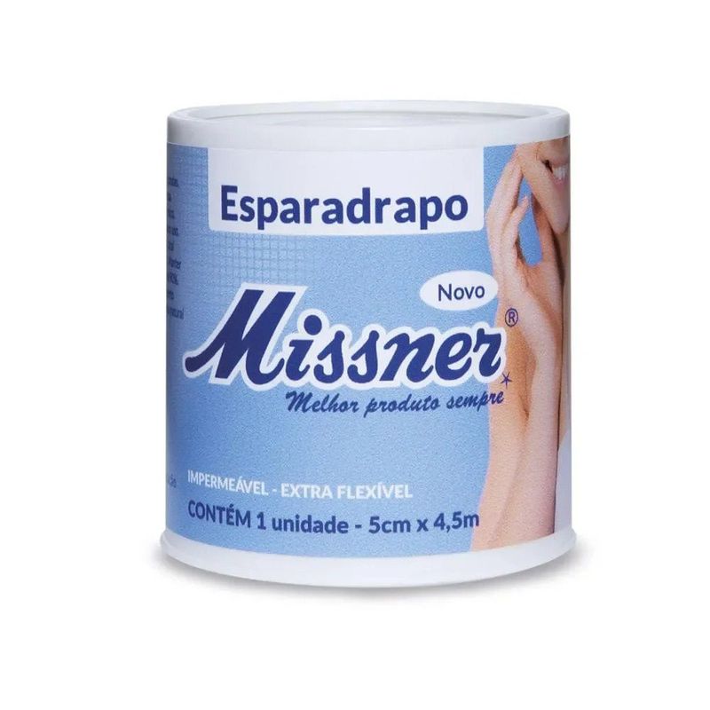 esparadrapo impermeável missner 5cm x 4,5m