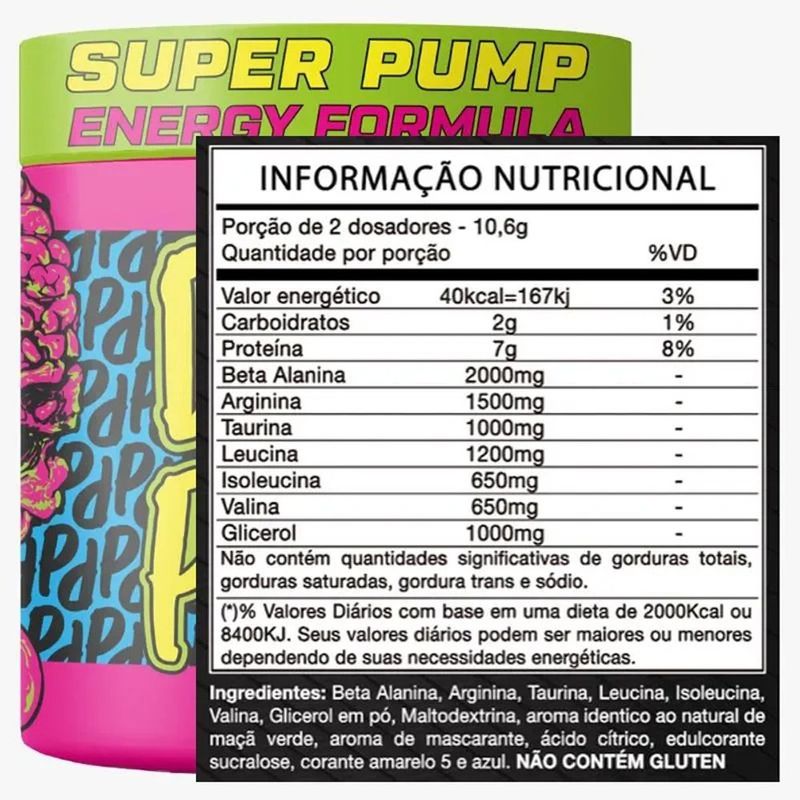 pré-treino dila pump adaptogen science sabor manga 318g