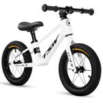 bicicleta de equilíbrio infantil jpp tsw balance steps 2 aro 12 branco e preto (mp)