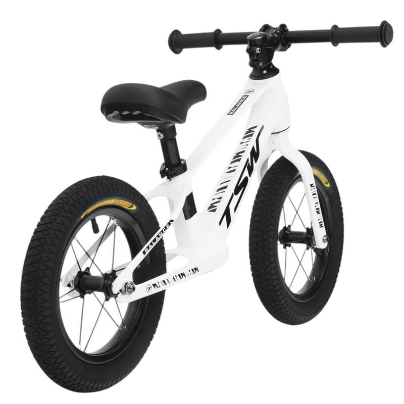 bicicleta de equilíbrio infantil jpp tsw balance steps 2 aro 12 branco e preto (mp)
