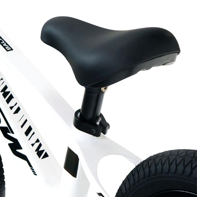bicicleta de equilíbrio infantil jpp tsw balance steps 2 aro 12 branco e preto (mp)