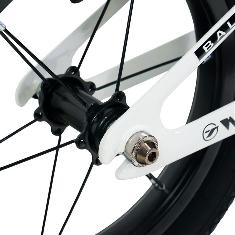 bicicleta de equilíbrio infantil jpp tsw balance steps 2 aro 12 branco e preto (mp)