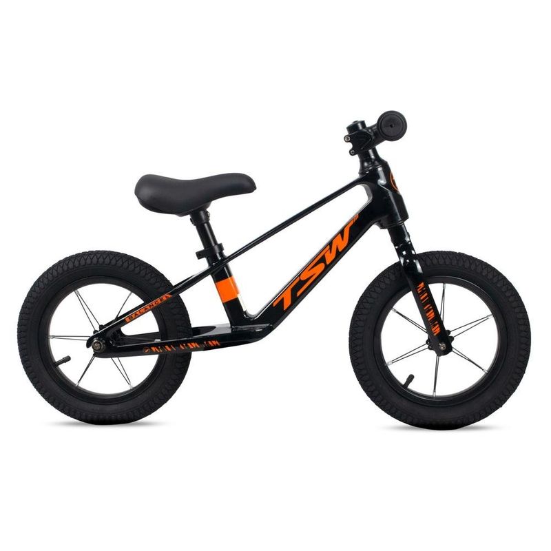 bicicleta de equilíbrio infantil jpp tsw balance steps 2 aro 12 preto e laranja (mp)
