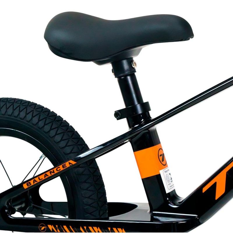 bicicleta de equilíbrio infantil jpp tsw balance steps 2 aro 12 preto e laranja (mp)