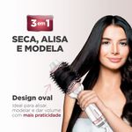 escova secadora mondial bivolt branco e rose gold es-50 (mp)