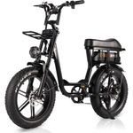 bicicleta elétrica ciclomotor 2000w 33mph tamobyke preto a-bi