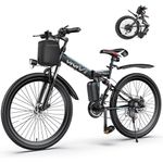 bicicleta elétrica dobrável vivi 750w mountain bike 26 22mph preto a-bi