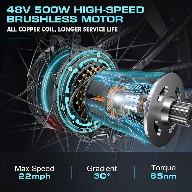 bicicleta elétrica dobrável vivi 750w mountain bike 26 22mph preto a-bi