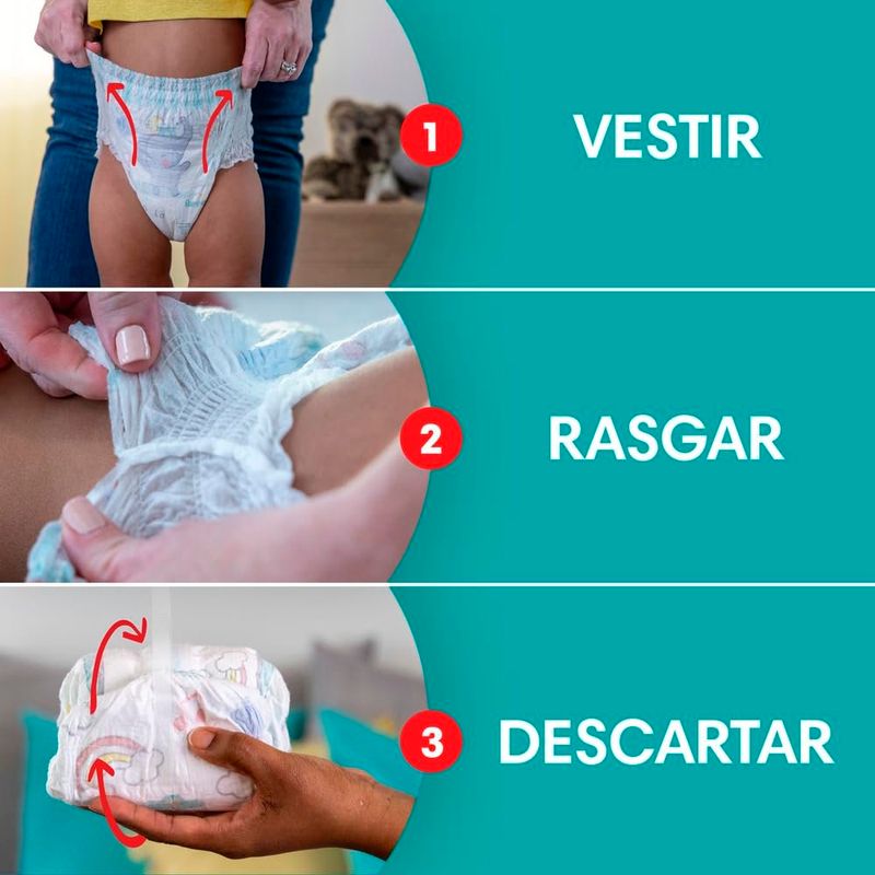 fralda infantil pampers pants ajuste total xg 46 unidades