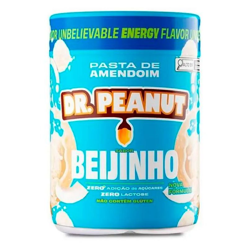 pasta de amendoin dr peanut sabor beijinho 600g