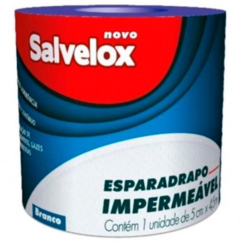 esparadrapo impermeável salvelox 5cmx4,5m