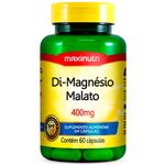 suplemento alimentar di-magnésio malato 400mg 60 cápsulas maxinutri