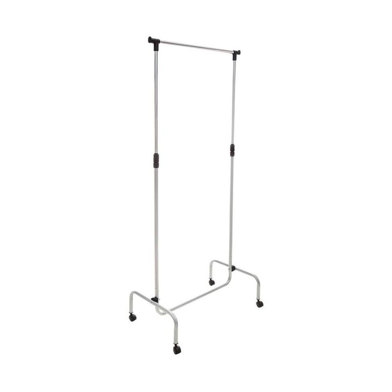arara para roupas secalux standart 1,12x0,64x0,43cm prata 551030 (mp)