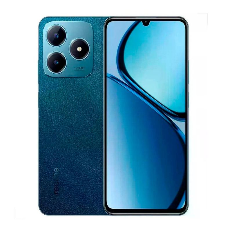 smartphone realme c63 4g 128gb azul tela 6.75" câmera 50mp 6gb ram