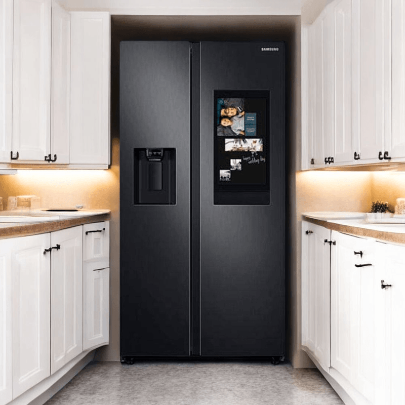 geladeira samsung side by side 585l family hub rs58 inox