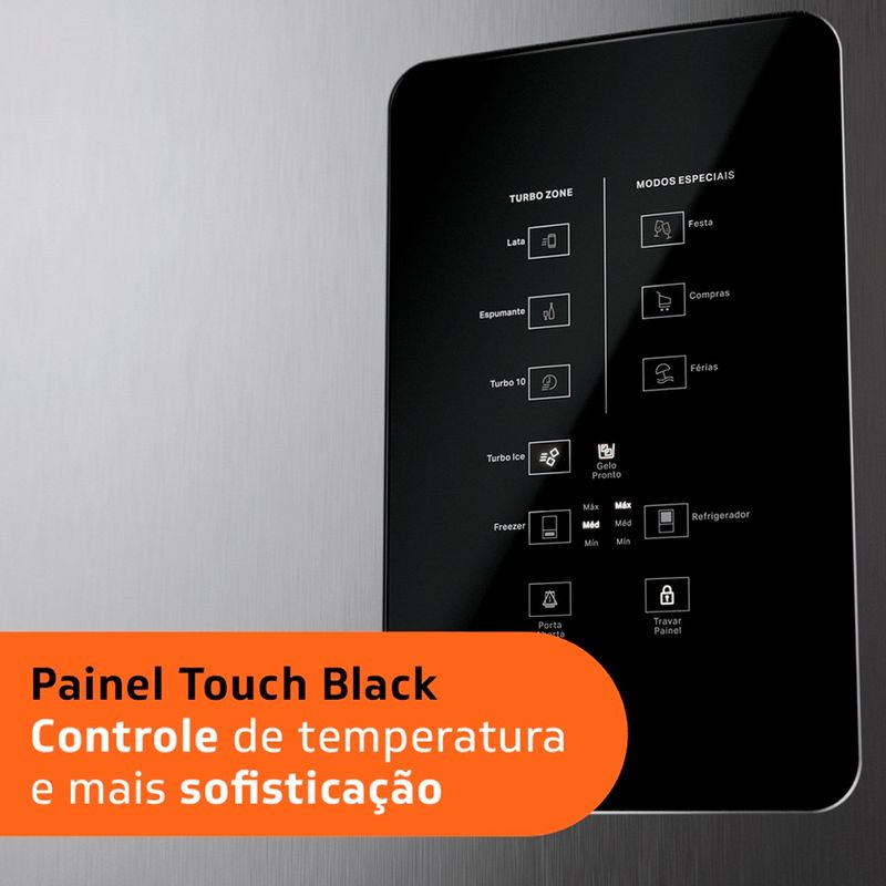 geladeira brastemp frost free duplex inverse smart bar 588 litros inox bre85ak