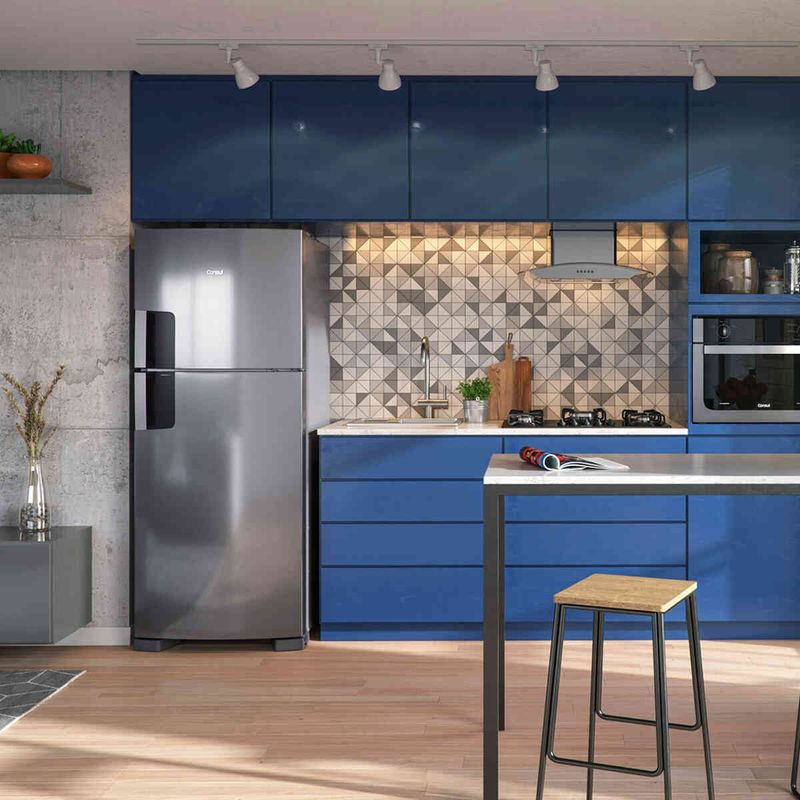 geladeira consul duplex frost free 410 litros inox crm50fk