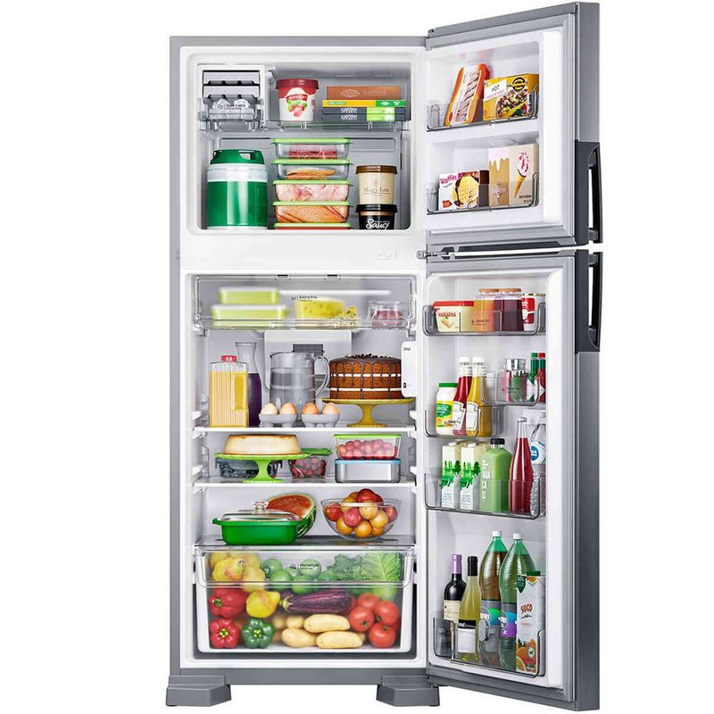 geladeira consul duplex frost free 410 litros inox crm50fk