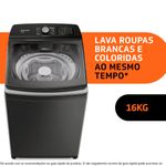 máquina de lavar brastemp 16kg tecnologia double wash titânio bwd16a9