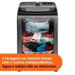 máquina de lavar brastemp 16kg tecnologia double wash titânio bwd16a9