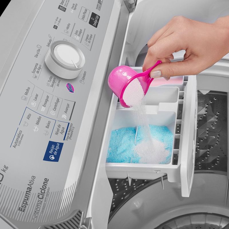 máquina de lavar panasonic lavagem inteligente 17kg branca - na-f170b7w