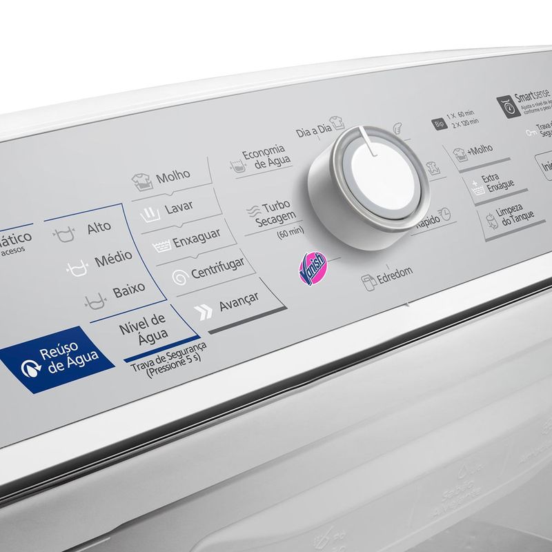 máquina de lavar panasonic lavagem inteligente 17kg branca - na-f170b7w