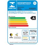 máquina de lavar 14kg samsung smart inverter preto wa14cg