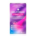 melatonum complete 30 cápsulas suplemento alimentar melatonina triptofano magnésio e vitaminas niacina mantecorp