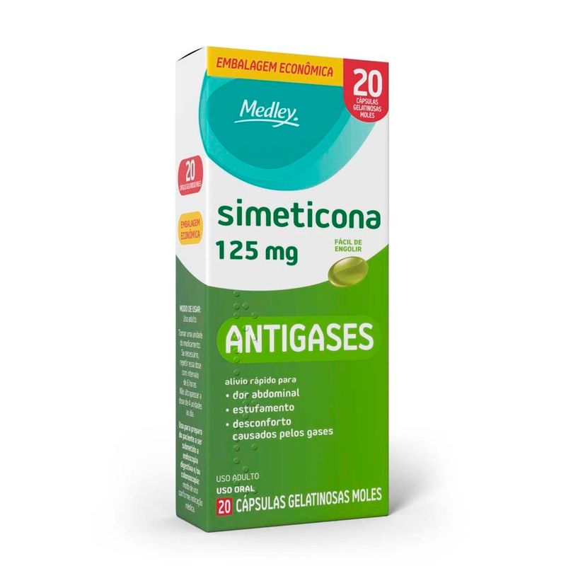 simeticona 125mg 20 cápsulas gelatinosa medley