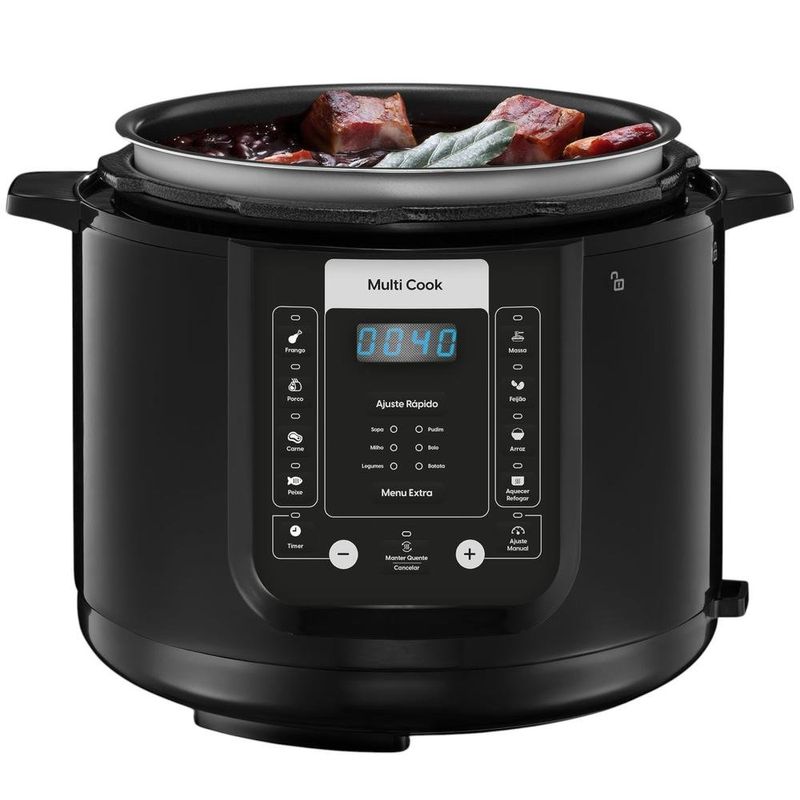 panela de pressão elétrica elgin digital multi cook 900w 127v (mp)
