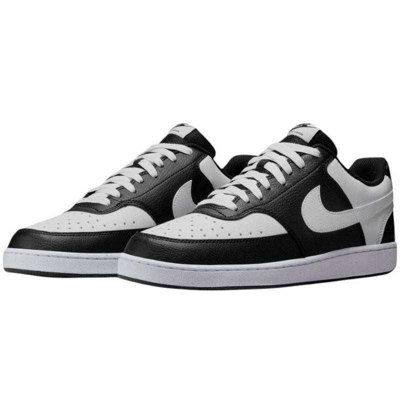 tênis casual masculino n°39 nike court vision low shoes preto branco 249844 (mp)