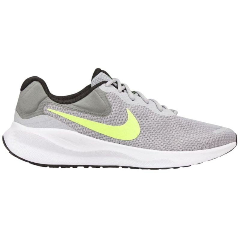 tênis esportivo masculino n°44 nike revolution 7 road running cinza verde 213789 (mp)